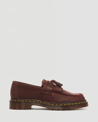 Adrian Crazy Horse Leather Tassel Loafers