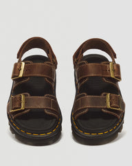 Zebzag Crazy Horse Leather Sandals