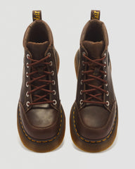 Buzz 6 Eye Crazy Horse Leather Lace Up Boots