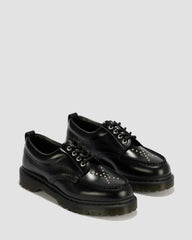 Lowell Stud Analine Leather Moc Toe Shoes