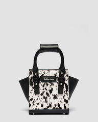 Extra Small Dalmatian Hair On Leather Tote Bag