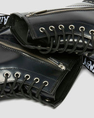 1460 Lace and Zip Smooth leather Boots