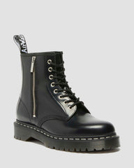 1460 Lace and Zip Smooth leather Boots