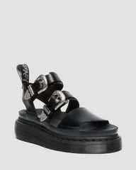 Gryphon Quad Leather Gladiator Platform Sandals