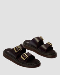 Josef Two Strap Atlas Leather Sandals