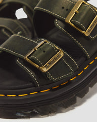 Zebzag Crazy Horse Leather Sandals