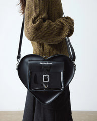 Kiev Leather Hardware Heart Shaped Bag