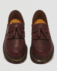 Adrian Crazy Horse Leather Tassel Loafers