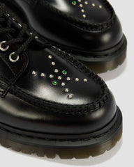 Lowell Stud Analine Leather Moc Toe Shoes