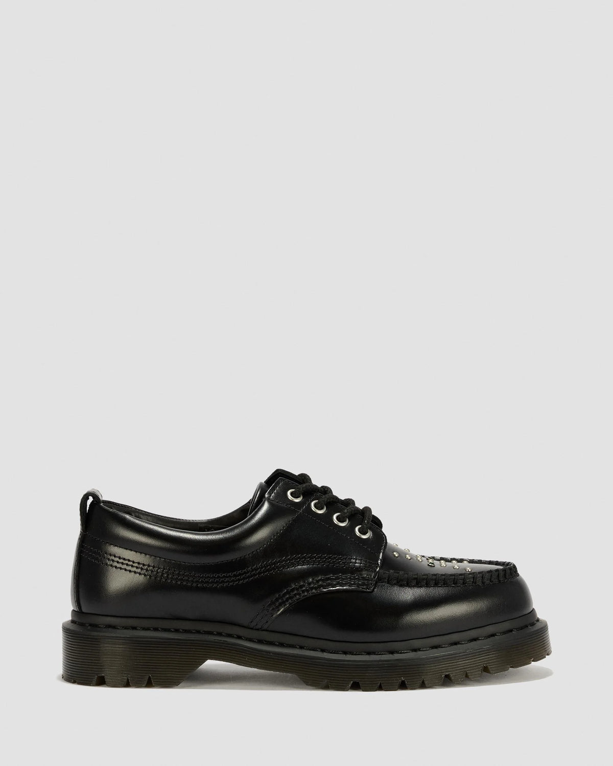 Lowell Stud Analine Leather Moc Toe Shoes