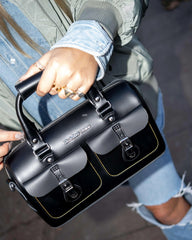 Kiev Leather Top Handle Bag