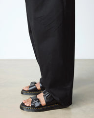 Josef Analine Leather Buckle Slide Sandals