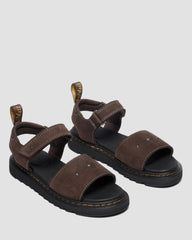 Toddler Marlowe Flower Debossed Nubuck Strap Sandals