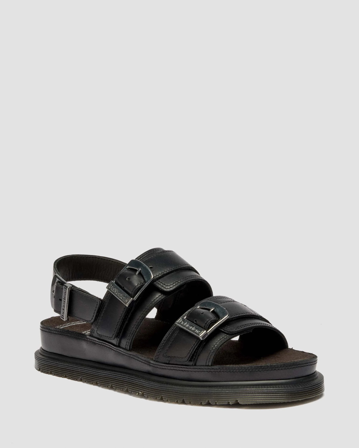 San Two Strap Leather Sandals