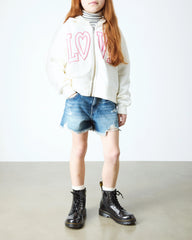 JUNIOR 1460 GLITTER PATENT LEATHER BOOTS