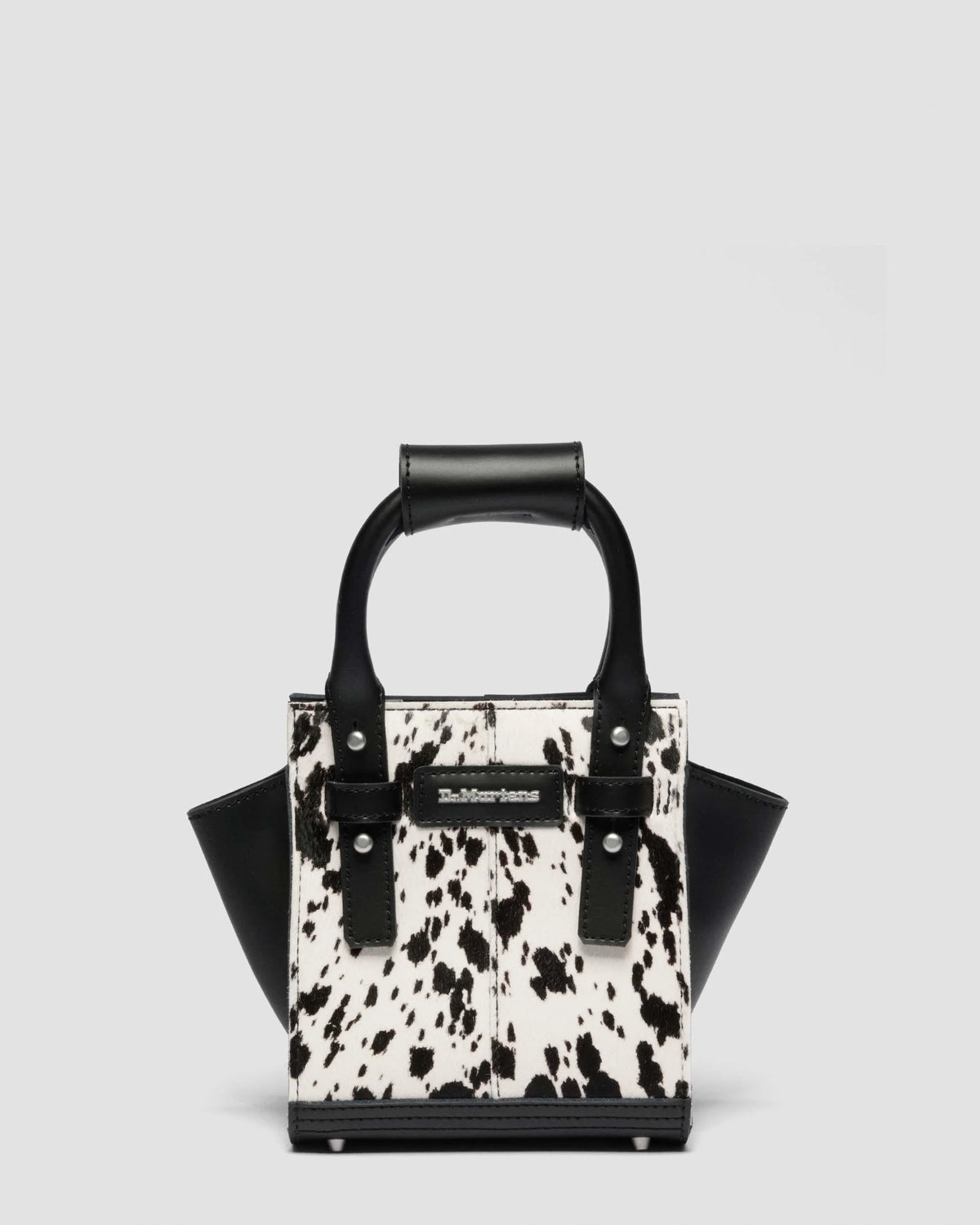 Extra Small Dalmatian Hair On Leather Tote Bag