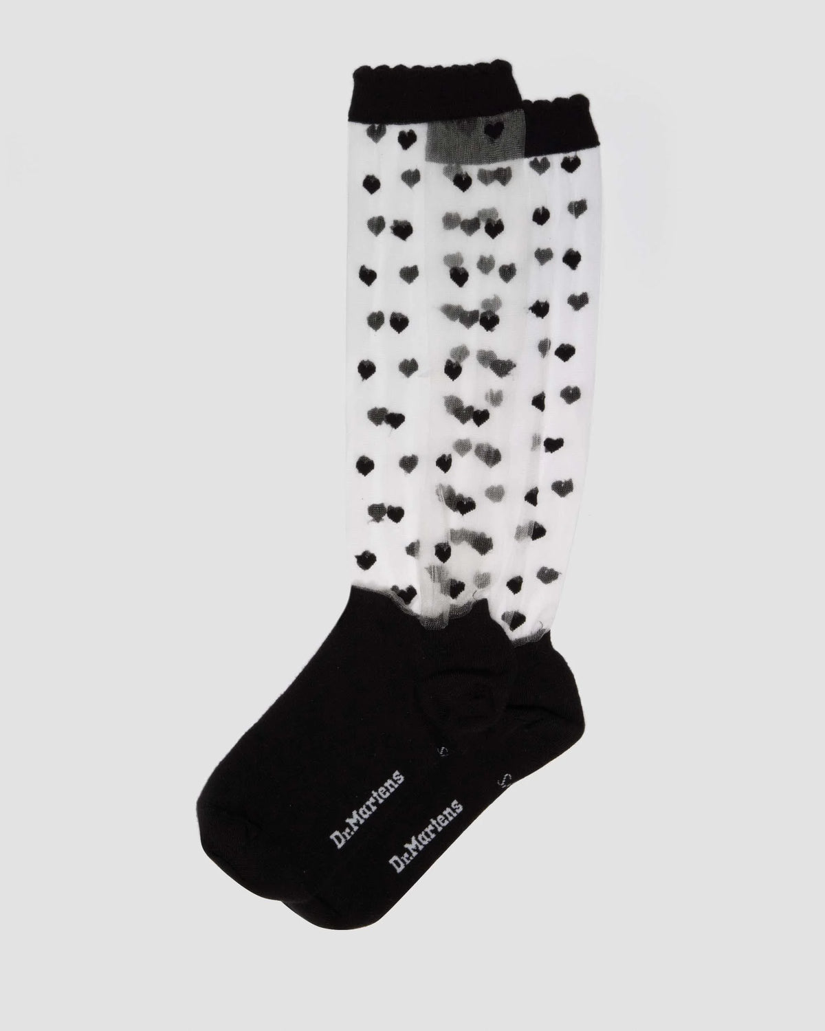 Short Heart Mesh Organic Cotton Blend Socks