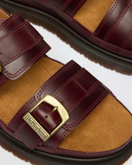San Two Strap Leather Sandals