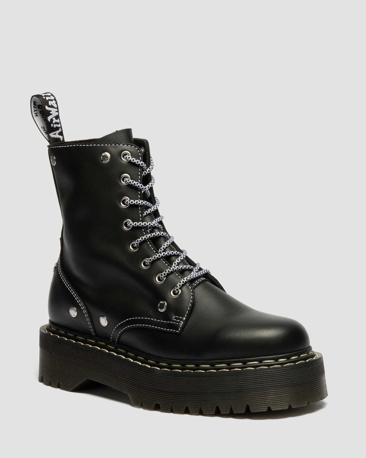 Jadon Monochrome Sendal Leather Platform Boots