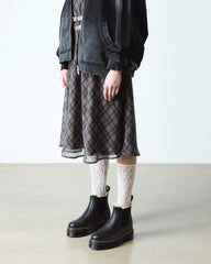 2976 Faux Fur Lined Platform Chelsea Boots