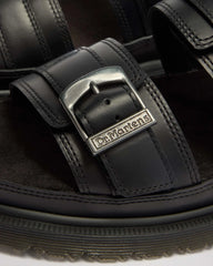 San Two Strap Leather Sandals