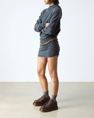 Buzz 5-Eye Flower Grizzly Leather Shoes