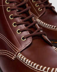 LOWELL CHUKKA MOC TOE LEATHER ANKLE BOOTS