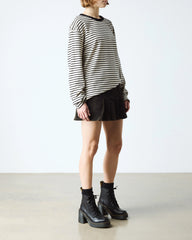 Jesy Sendal Leather Lace Up Flared Heel Boots