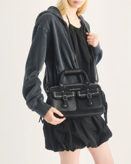Top Handle Desert Rodeo Leather & Suede Bag