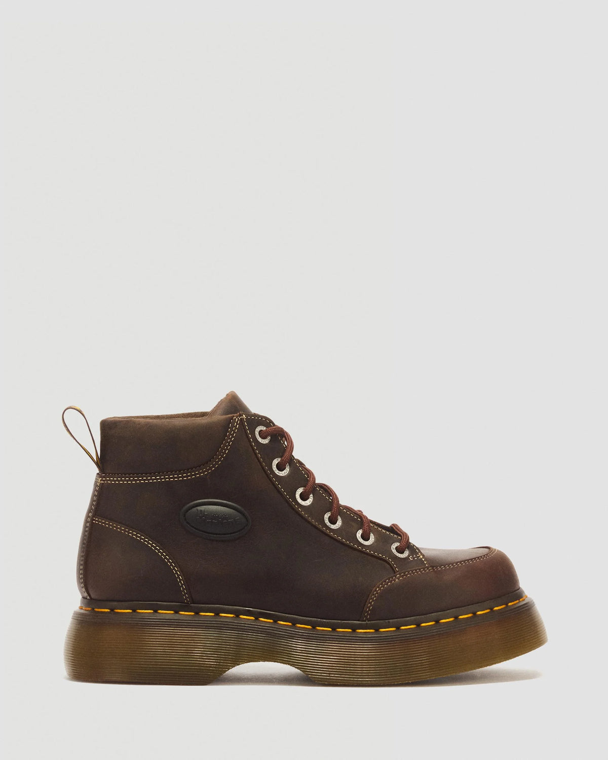 Buzz 6 Eye Crazy Horse Leather Lace Up Boots