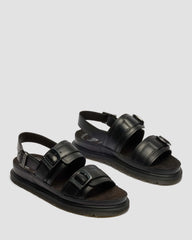 San Two Strap Leather Sandals