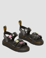 Junior Klaire Coated Glitter Velcro Sandals