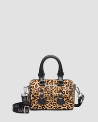 Mini Top Handle Leopard Print Bag