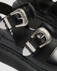 Gryphon Quad Leather Gladiator Platform Sandals